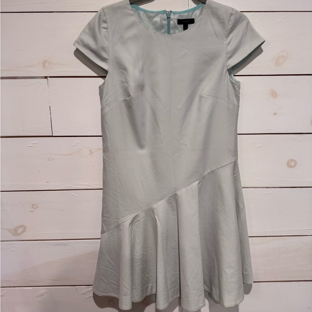 J. Crew Asymmetrical Light Blue Dress
